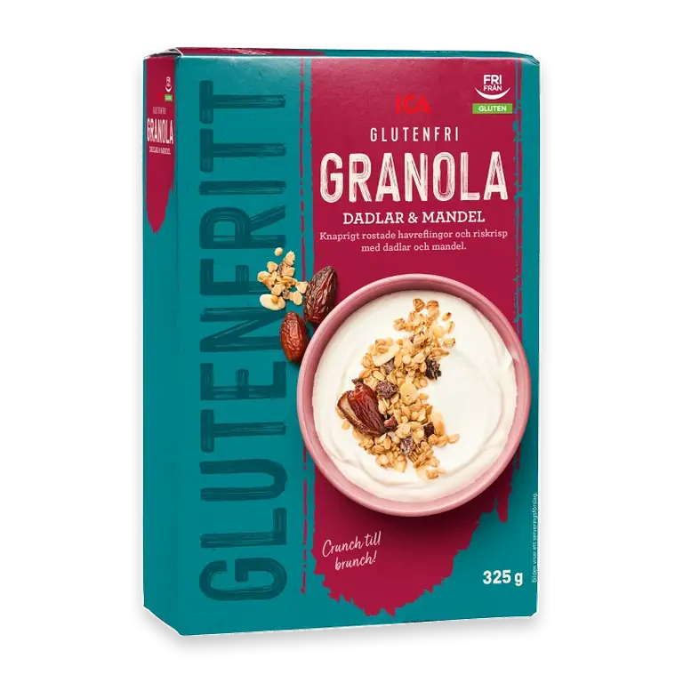 Granola dadlar o mandel Glutenfri 325g