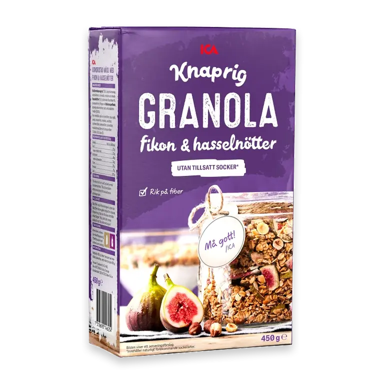 Granola Fikon & hasselnötter 450g