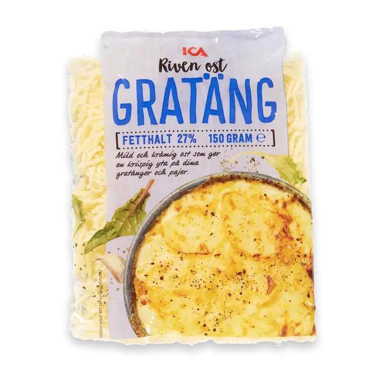 Gratängost Riven 150g