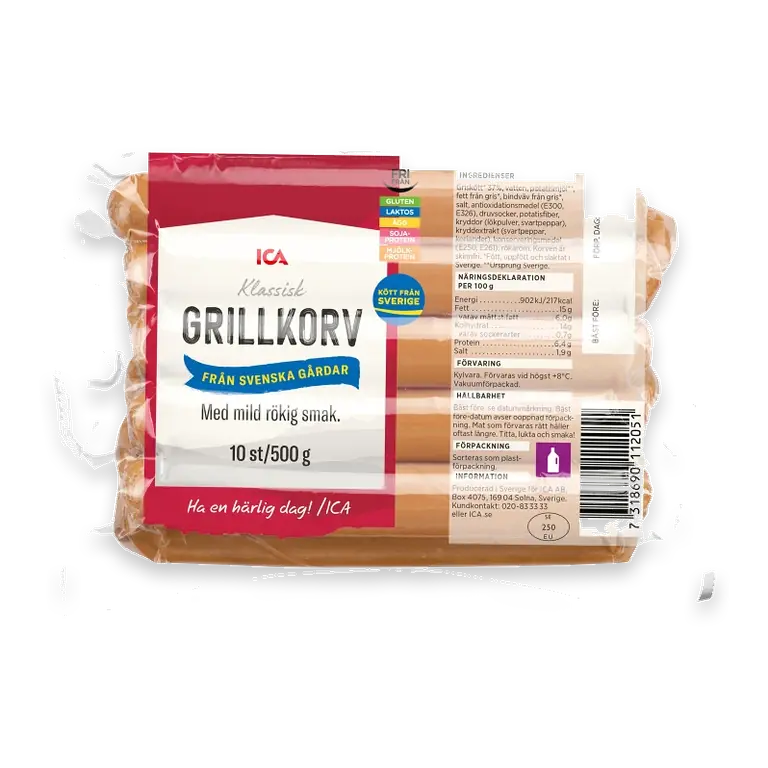 Grillkorv 500g