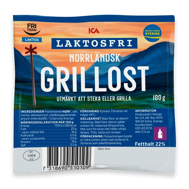 Grillost laktosfri 180g