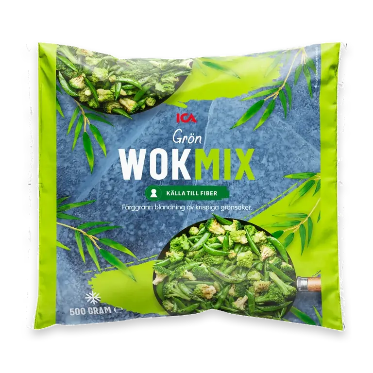 Grön wokmix Fryst 500g
