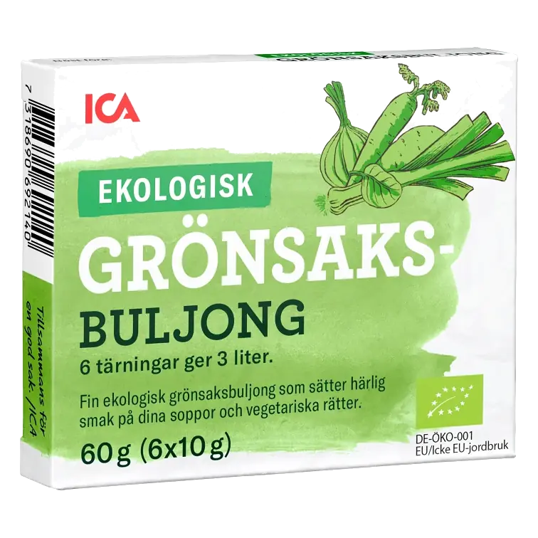 Grönsaksbuljong tärning eko
