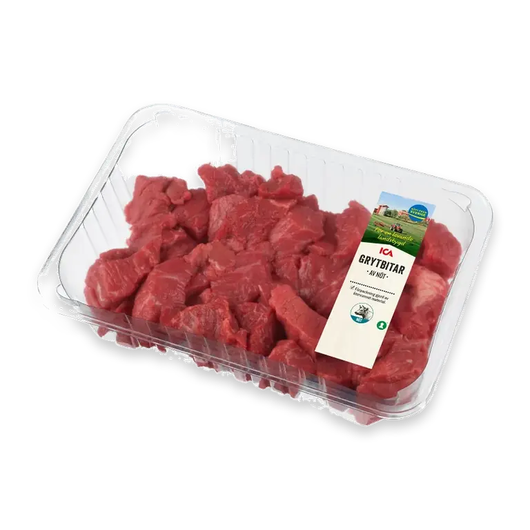Grytbitar Färska av nöt ca 1kg