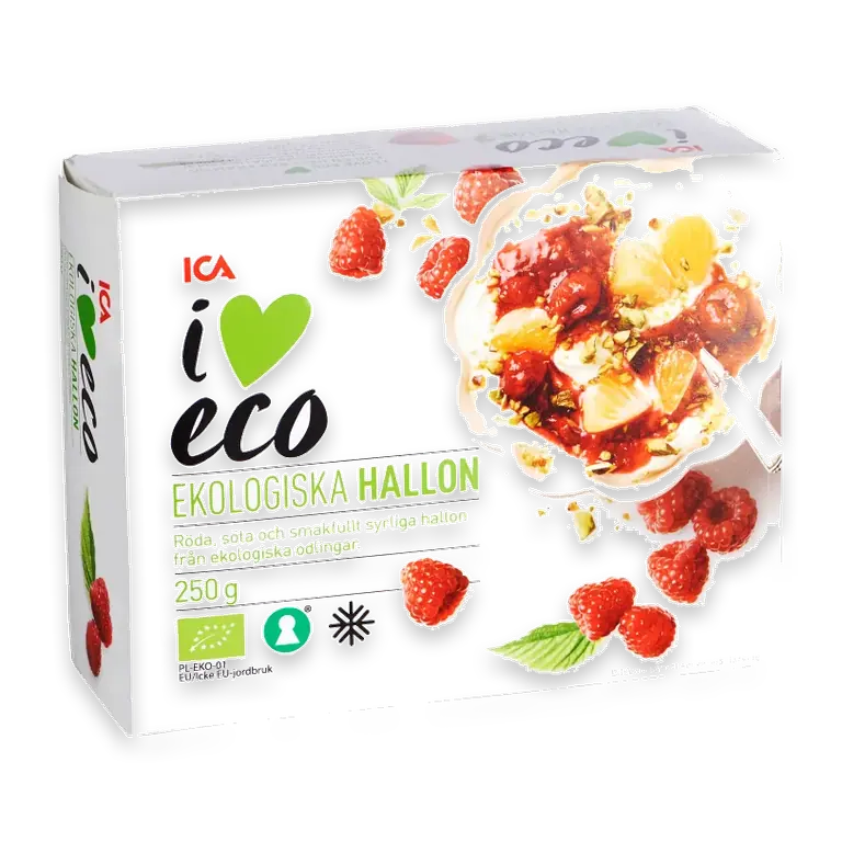 Hallon Fryst Eko 250g ICA I love eco