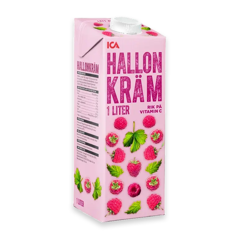 Hallonkräm 1l