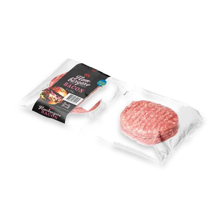 Hamburgare Färsk Bacon 4-p 452g