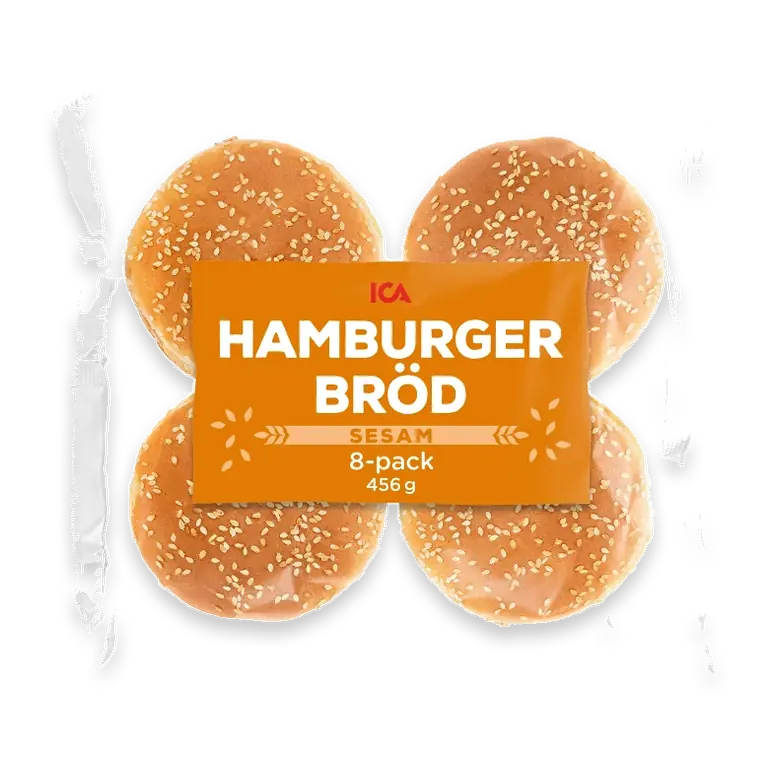 Hamburgerbröd Sesam 8-p 456g