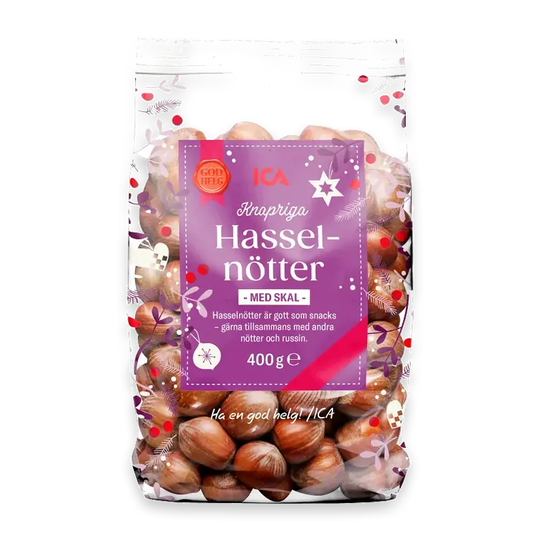 Hasselnötter med skal 400g