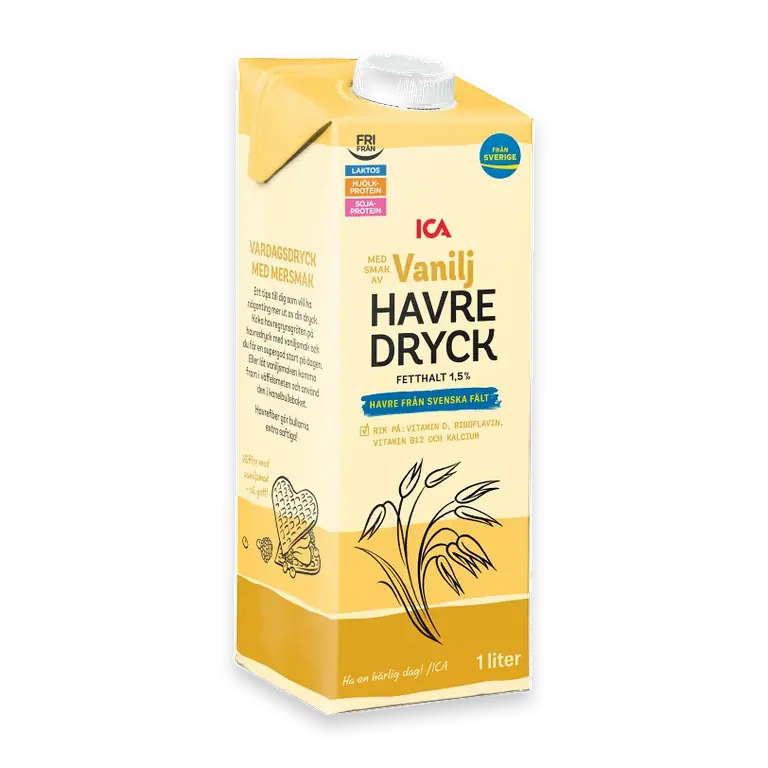 Havredryck vanilj 1l