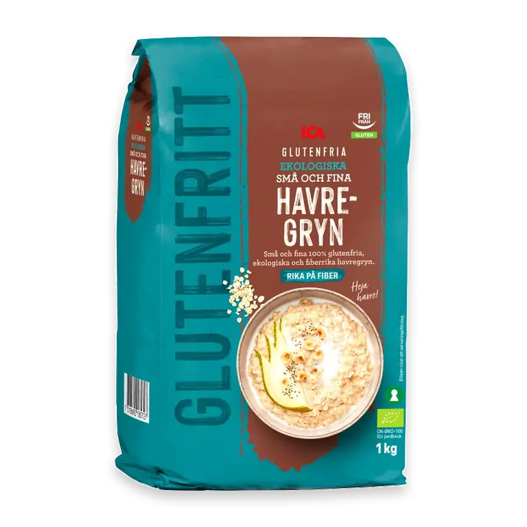 Havregryn Glutenfria Ekologiska 1000g