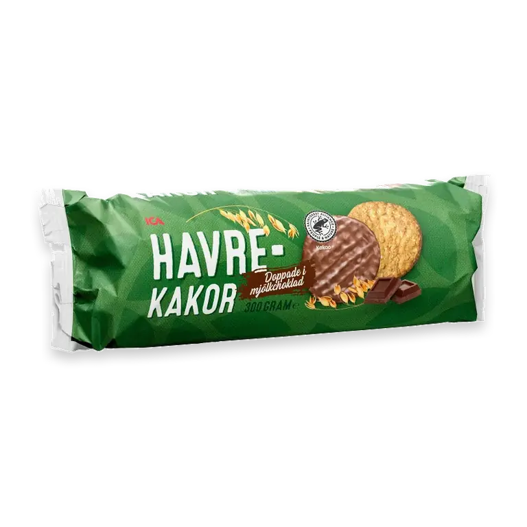 Havrekakor mjölkchoklad 300g
