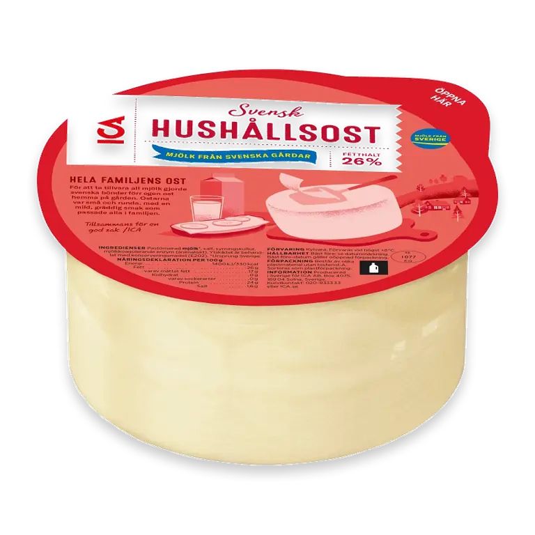 Hushållsost mild 26% ca 1,1kg
