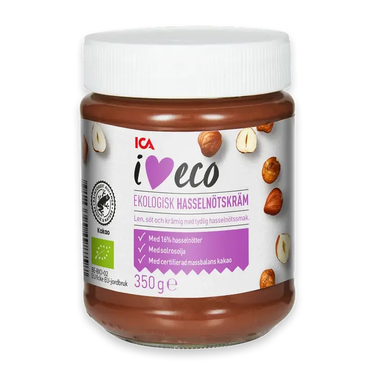 Hasselnötskräm Solrosolja 350g