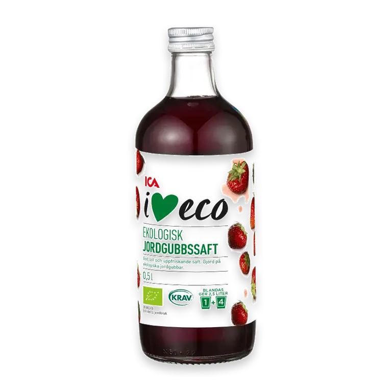 Jordgubbssaft 50cl KRAV