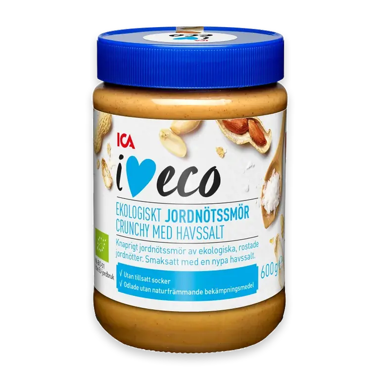 Jordnötssmör crunchy med havssalt 600g