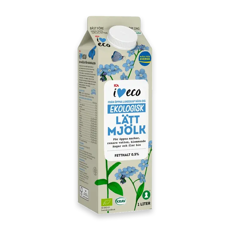 Lättmjölk 0,5% KRAV 1l