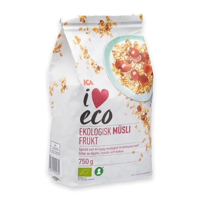 Müsli Frukt Ekologisk 750g