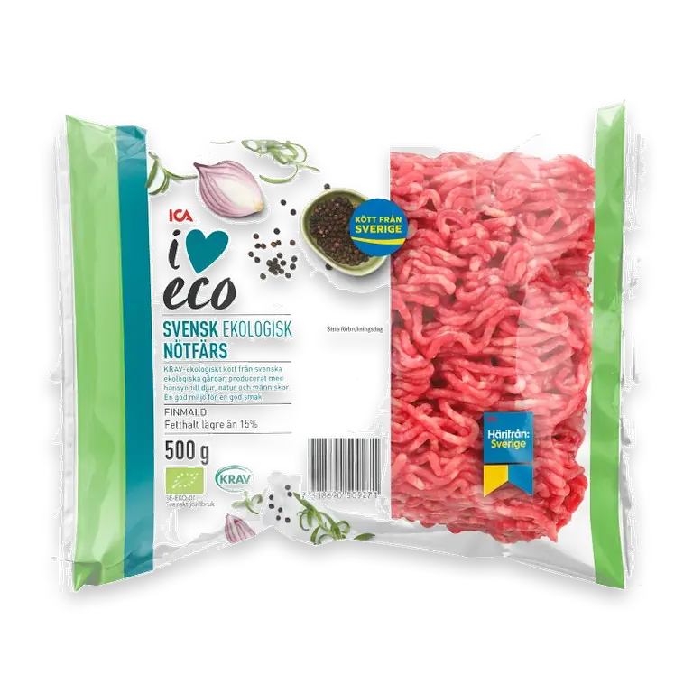 Nötfärs Färsk 15% 500g KRAV