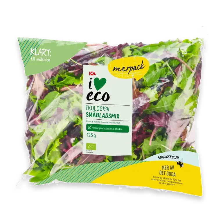 Småbladsmix Storpack Ekologisk 125g ICA I love eco Klass 1