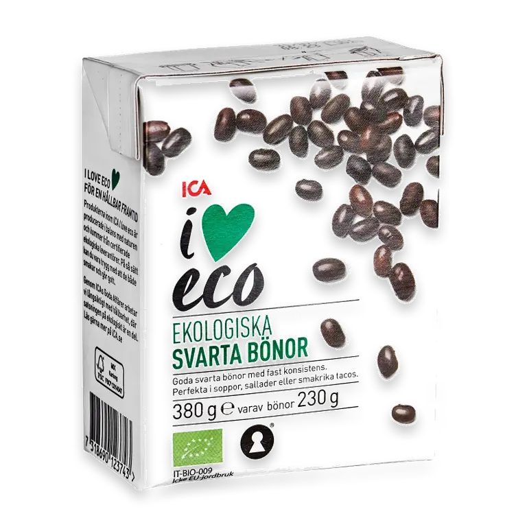Svarta bönor Ekologisk 380g