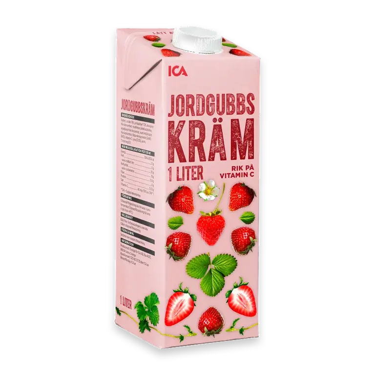 Jordgubbskräm 1l