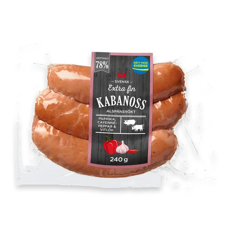 Kabanoss Extra Fin 78% Kötthalt 240g