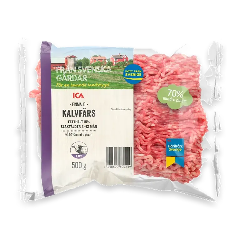 Kalvfärs Färsk 15% 500g