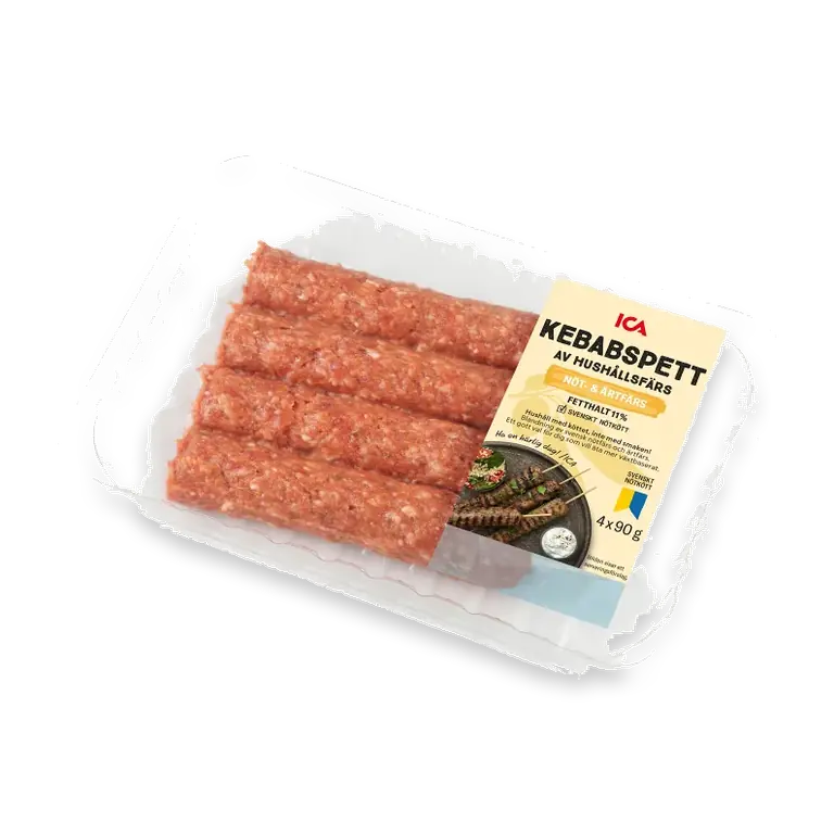 Kebabspett Färska av Hushållsfärs 360g