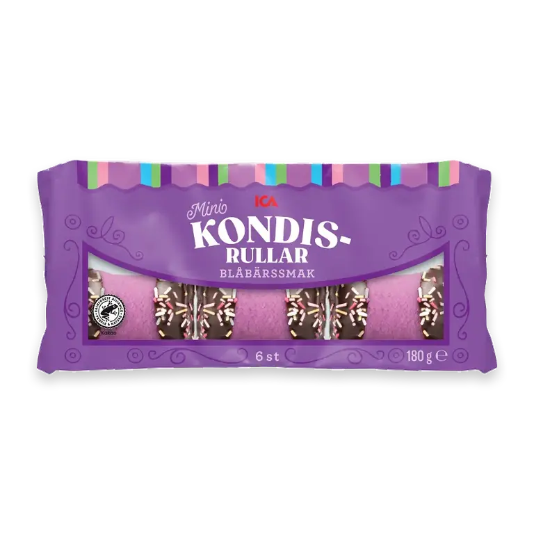 Kondisrullar Blåbärssmak 6-p 180g