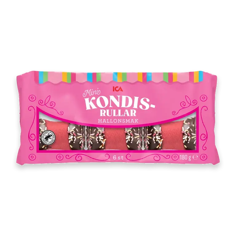 Kondisrullar Hallonsmak 6-p 180g