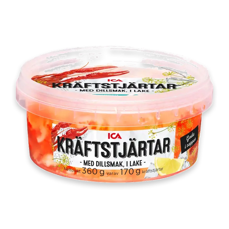 Kräftstjärtar med dillsmak i lake 170g