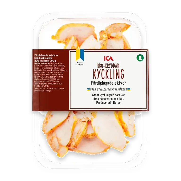 Kyckling Färdiglagad Skivad BBQ 200g