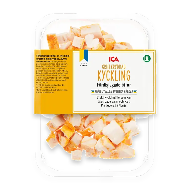 Kyckling Färdiglagad Tärnad Grillkryddad 200g