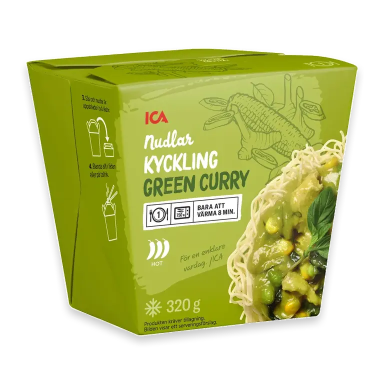 Kyckling green curry 320g