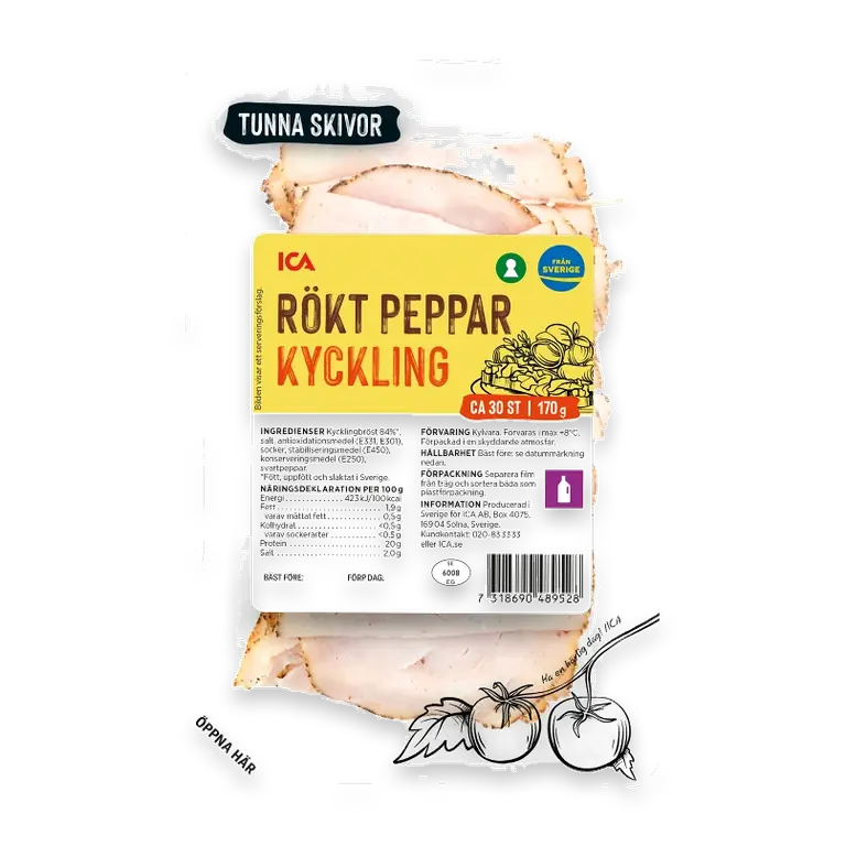 Kyckling Rökt Peppar 170g