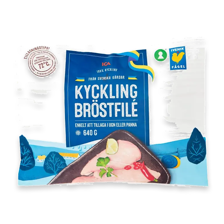 Kycklingbröstfilé Fryst 640g