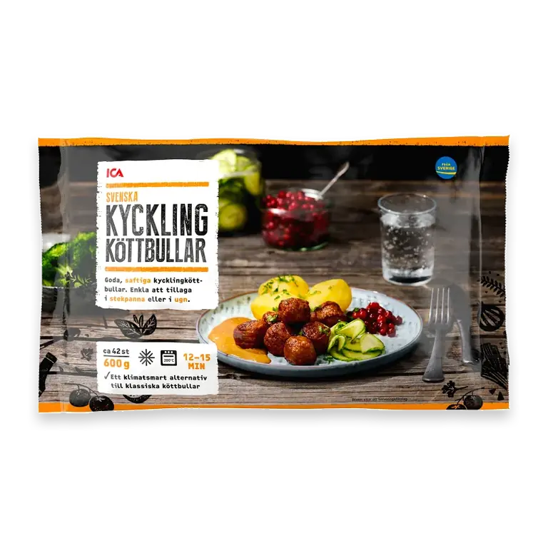 Kycklingköttbullar Fryst 600g
