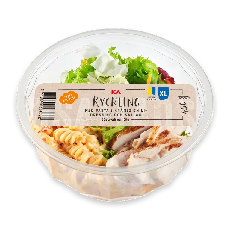 Kycklingsallad med Pasta Chili XL 450g