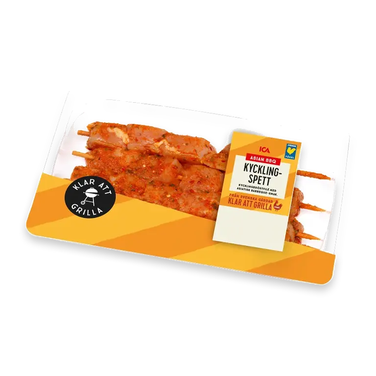 Kycklingspett Färsk Asian BBQ 480g