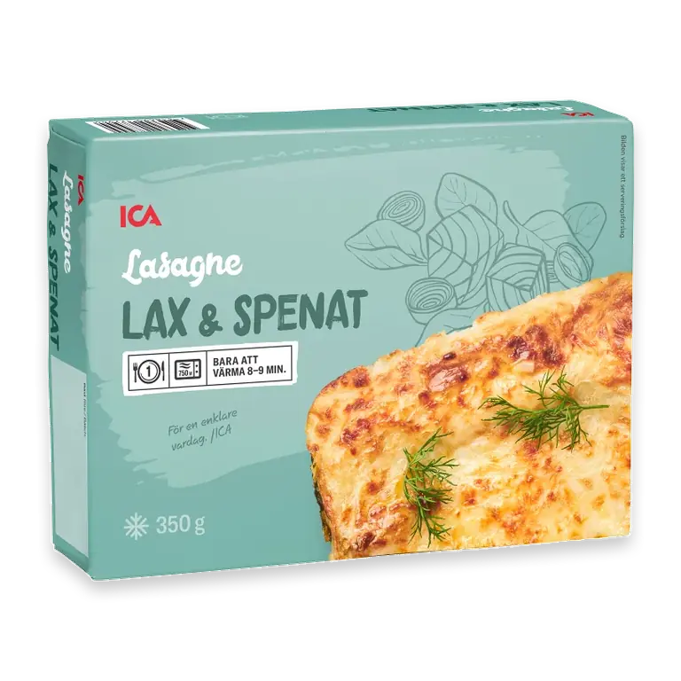 Lasagne lax & spenat 350g