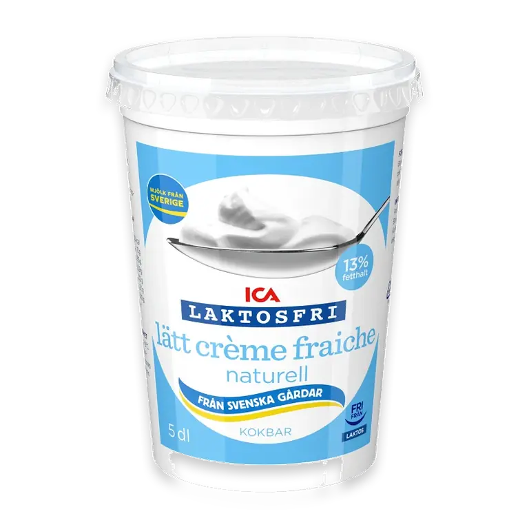 Lätt Crème Fraiche Naturell Laktosfri 13% 5dl