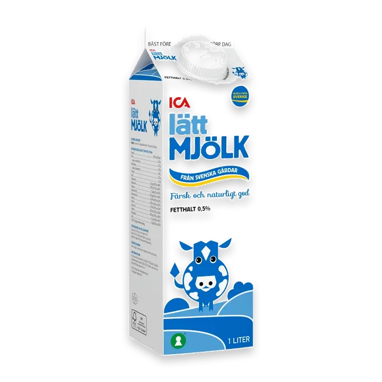Lättmjölk 0,5% 1l
