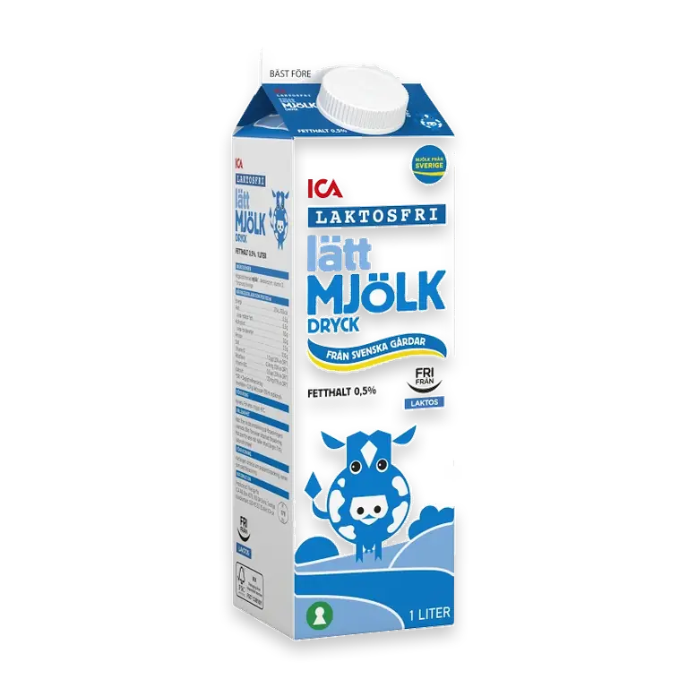 Lättmjölkdryck Laktosfri 0,5% 1l