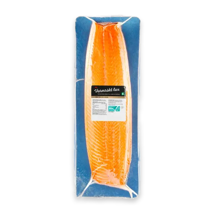 Laxsida varmrökt ca 1kg Miljömärkt