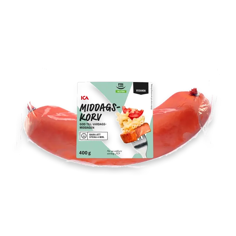 Middagskorv vegansk 400g