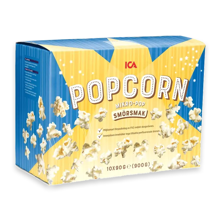 Mikropopcorn smörsmak 10-p
