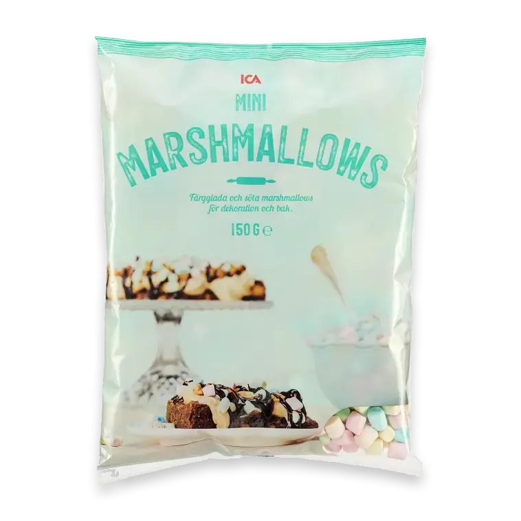 Minimarshmallows Färgade 150g