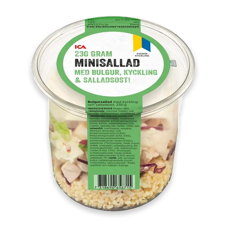 Minisallad med Bulgur Kyckling & Salladsost 230g