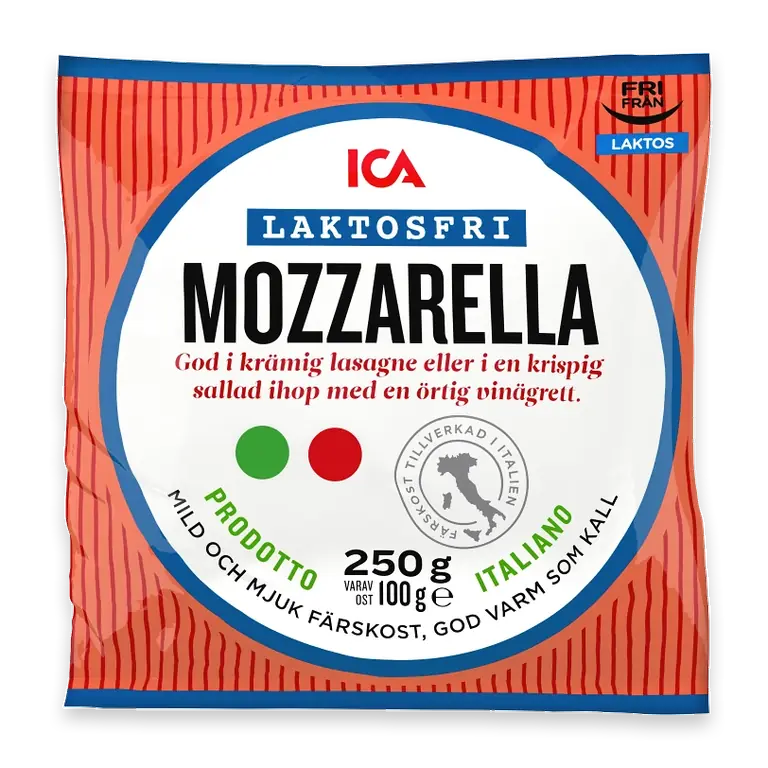Mozzarella laktosfri 100g